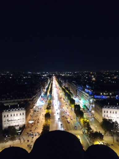 View from Arc de Triomphe